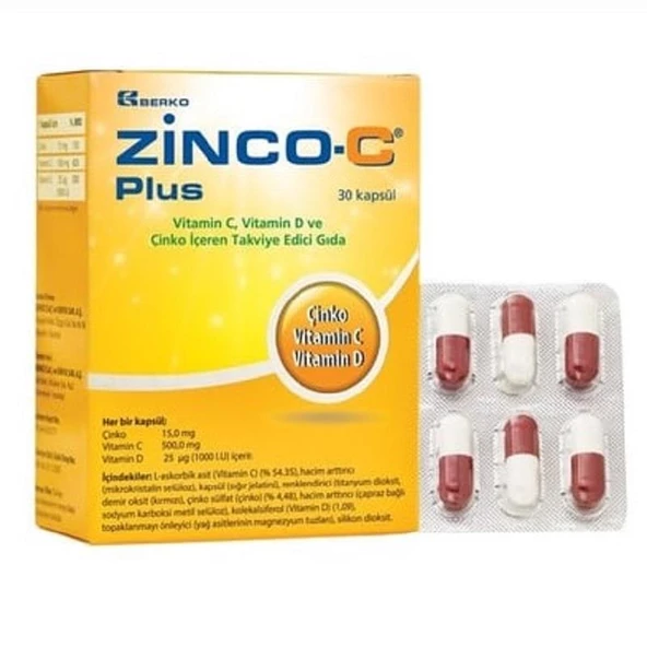 Zinco C Plus 30 Kapsül ürün görseli 1