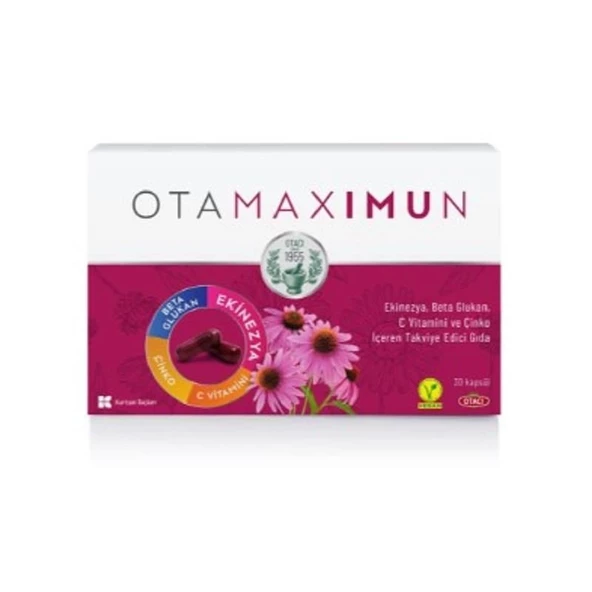 Otacı Otamaximun Beta Glukan + Çinko + C Vitamini 30 Kapsül ürün görseli 1