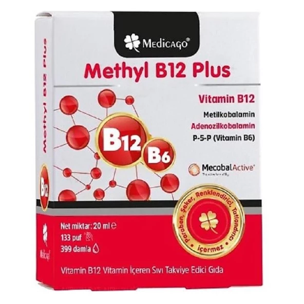 Medicago Methyl B12 Plus Sprey 20 ml ürün görseli 1