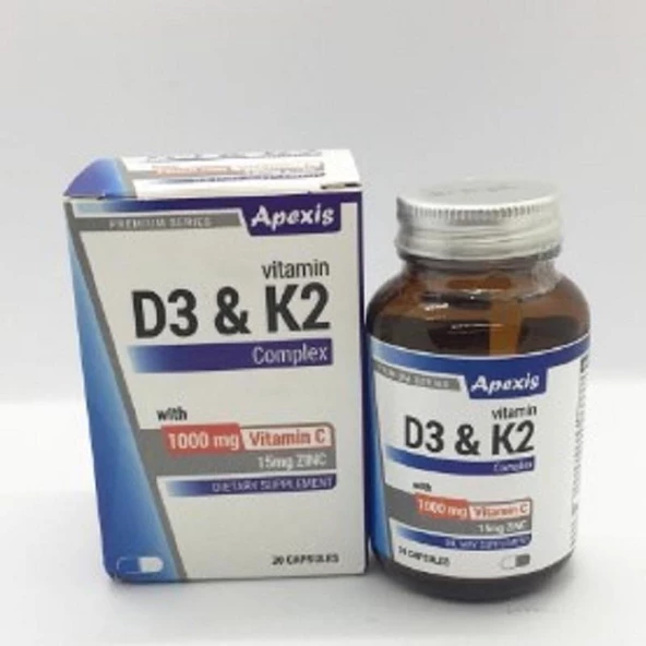Apexis D3 & K2 Complex 30 Kapsül ürün görseli 1