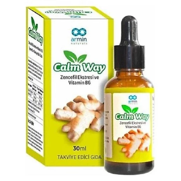 Calm Way Zencefil Ekstresi Vitamin B6 Damla 30 ml ürün görseli 1