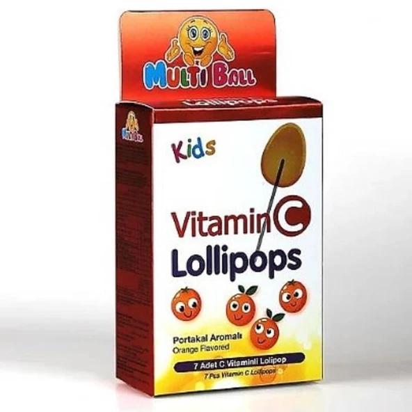 Multiball Kids Vitamin C Lollipops 7'li ürün görseli 1