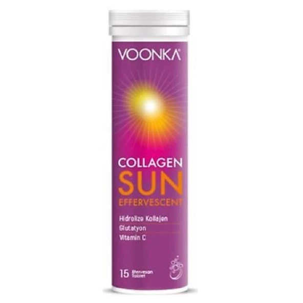 Voonka Collagen Sun 15 Effervescent Tablet ürün görseli 1