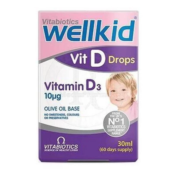 Wellkid Vit D Drops Vitamin D3 30 ml ürün görseli 1