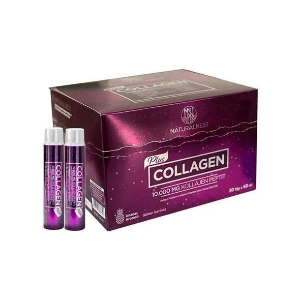 Naturalnest Collagen Plus Kollajen Peptitleri ve Vitamin Kompleks 30 x 40 ml ürün görseli 1