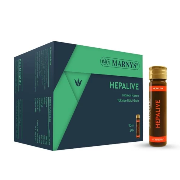 Marnys Hepalive Enginar 10 ml 20 Flakon ürün görseli 1