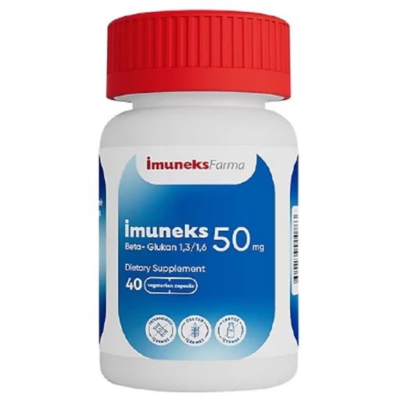 İmuneks Beta Glucan 1,3/1,6 50 mg 40 Kapsül ürün görseli 1