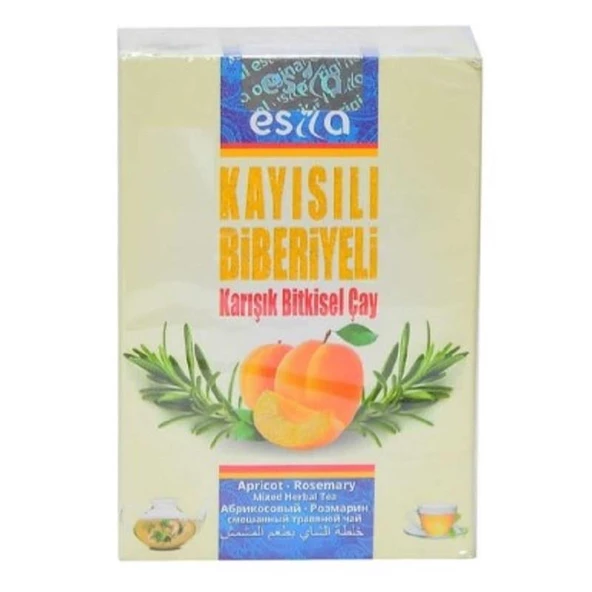 Esila Kayısılı Biberiyeli Karışık Bitkisel Çay 45 Süzen Poşet ürün görseli 1