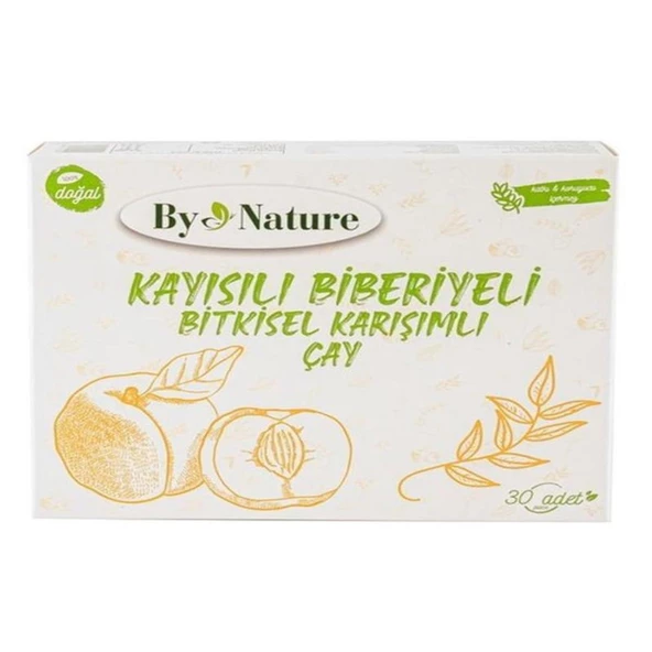 Bynature Kayısılı Biberiyeli Bitkisel Karışımlı Çay 30'lu ürün görseli 1