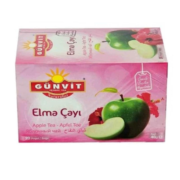Günvit Elma Meyve Çayı 20 Süzen Poşet ürün görseli 1