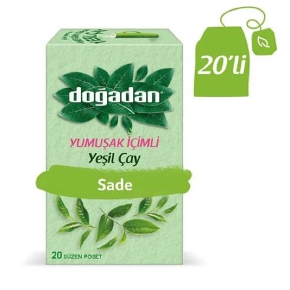 Doğadan Yeşil Çay Sade 20'li ürün görseli 1