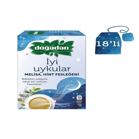 Doğadan İyi Uykular Melisa Hint Fesleğini Çay 18'li ürün görseli 1