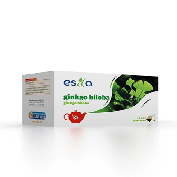 Esila Ginko Biloba Çayı Süzen Poşet 20'li ürün görseli 1
