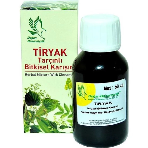 Doğan Baharatçılık Tiryak Tarçınlı Bitkisel Karışım 50 cc ürün görseli 1