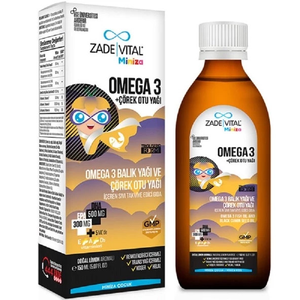 Zade Vital Omega + Çörek Otu Yağı 150 ml ürün görseli 1