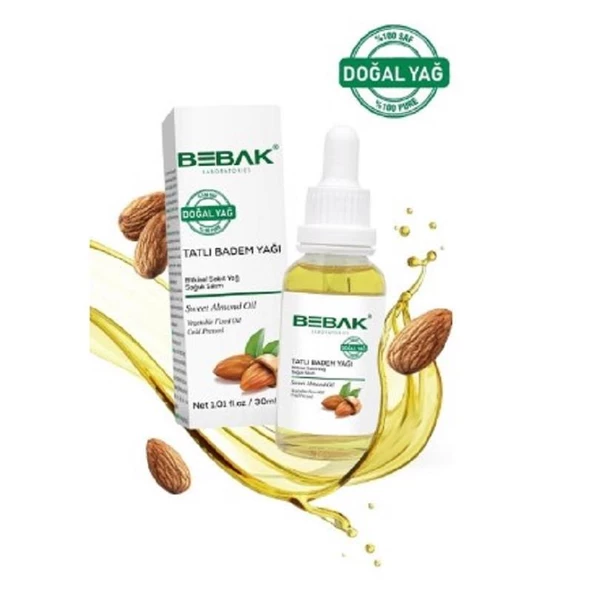 Bebak Tatlı Badem Yağı 30 ml - Resim 2