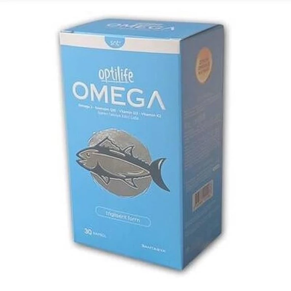 Optilife Omega3 + Koenzım Q10 + Vitamin D3+ Vitamin K2 30 Kapsül ürün görseli 1