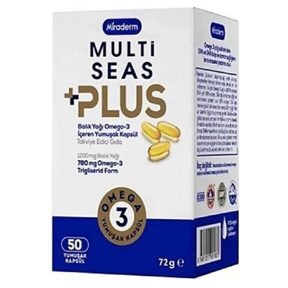 Miraderm Multi Seas Plus Omega 3 50 Yumuşak Kapsül ürün görseli 1