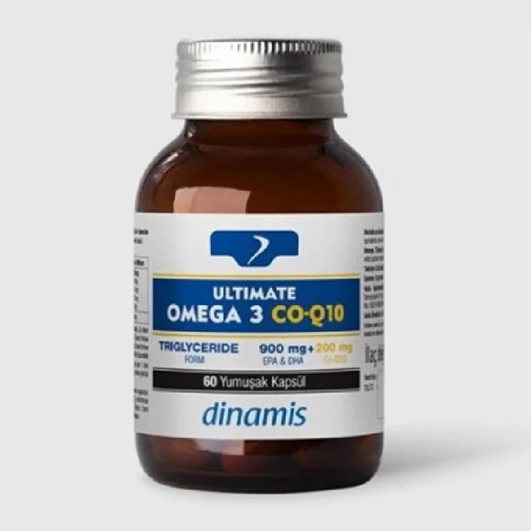 Dinamis Ultimate Omega 3 Co-Q10 60 Yumuşak Kapsül ürün görseli 1