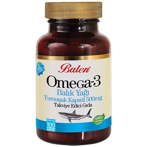 Balen Omega 3 Balık Yağı 650 mg 100 Yumuşak Kapsül ürün görseli 1
