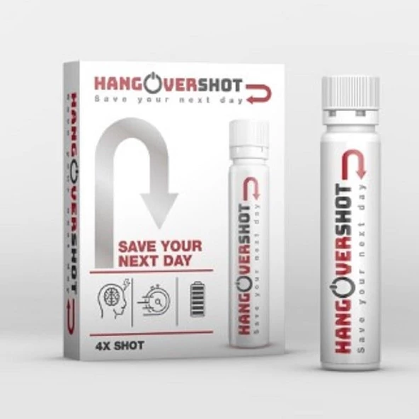 Hangovershot Save Your Next Day 25 ml 4 Shot ürün görseli 1