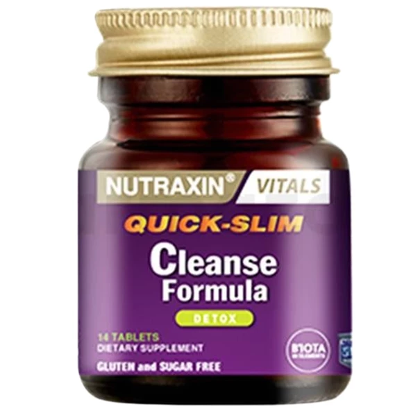 Nutraxin Quick Slim Cleanse Formula 7 Detox 14 Tablet ürün görseli 1
