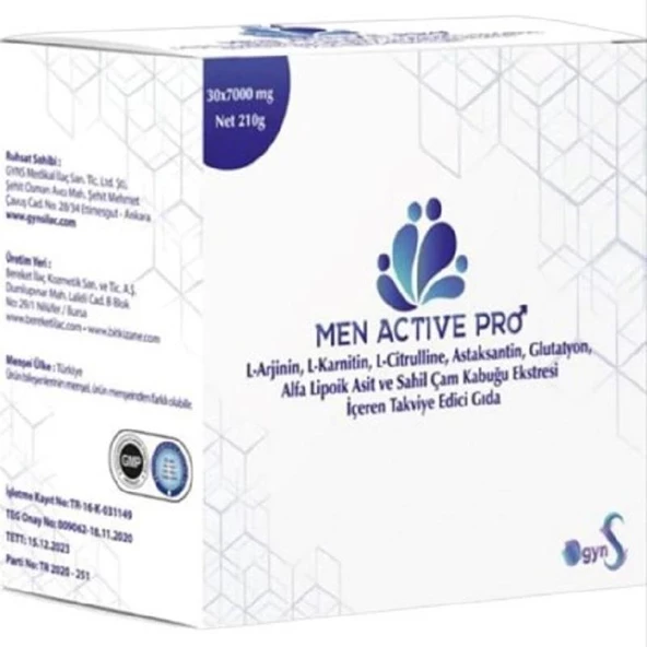Men Active Pro 700 mg 30 Saşe ürün görseli 1