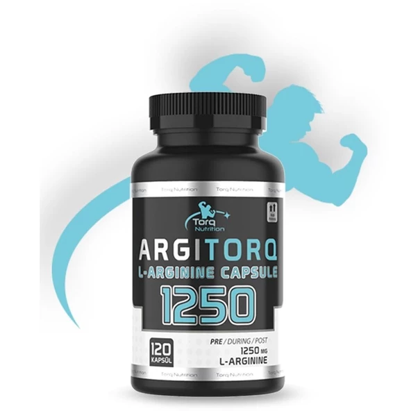 Torq Nutrition Argitorq L-Arginine Capsule 1250 mg 120 Kapsül ürün görseli 1