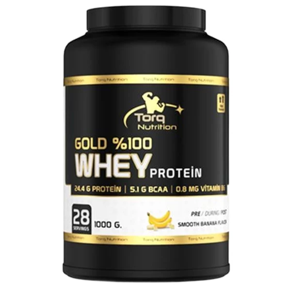 Torq Nutrition Gold Whey Muz Aromalı 1000 gr ürün görseli 1