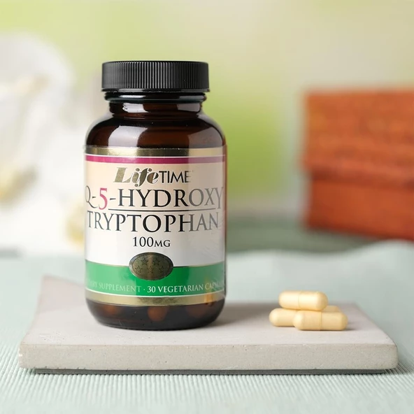 Life Time  Q-5-Hydroxy Tryptophan 100 mg 30 Vejetaryen Kapsül ürün görseli 1