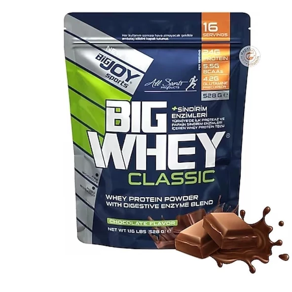 BigJoy Sports Doypack Bigwhey Çikolata 528 gr ürün görseli 1