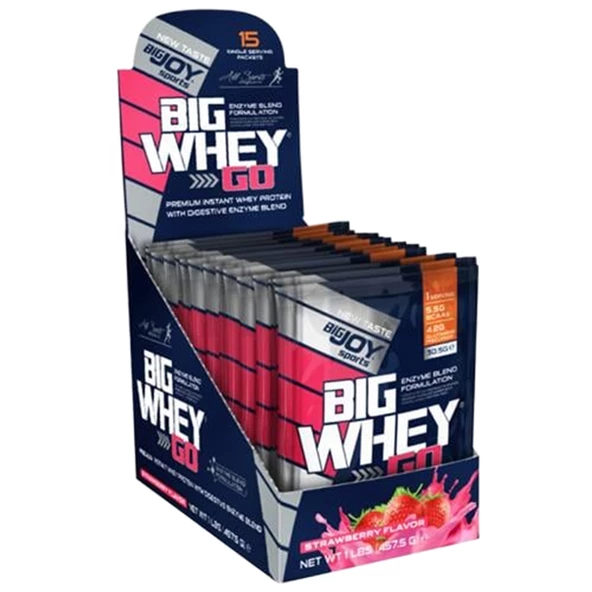 BigJoy Sports Bigwhey Go Çilek 15 Saşe ürün görseli 1