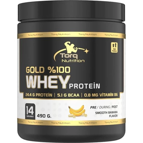 Torq Nutrition Gold Whey Protein Muz Aromalı 490 gr ürün görseli 1