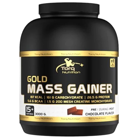 Torq Nutrition Gold Mass Gainer Karbonhidrat Tozu 3000 gr 15 Servis - Çikolata Aromalı ürün görseli 1