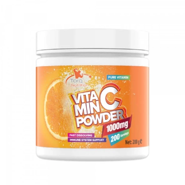 Torq Nutrition 1000 mg Vitamin C Powder Toz 200 gr ürün görseli 1