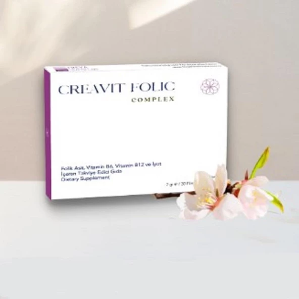 Creavit Folic Complex 7 gr 30 Tablet ürün görseli 1