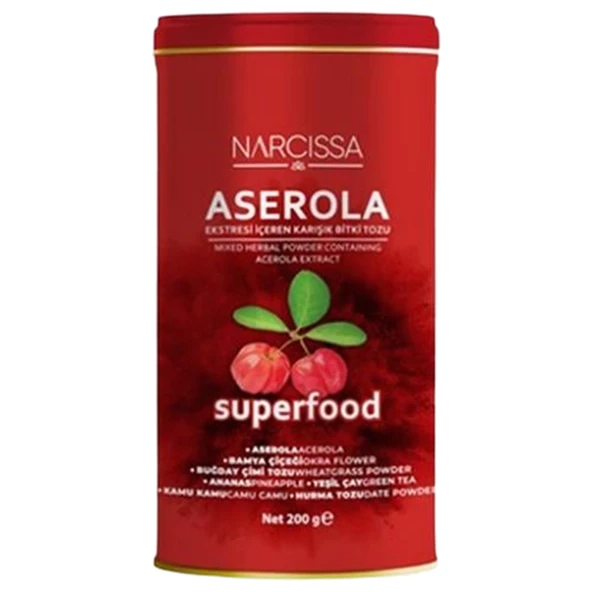 Narcissa Aserola Ekstresi İçeren Karışık Bitki Tozu 200 gr ürün görseli 1
