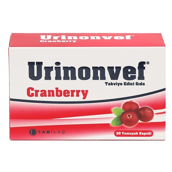 Urinonvef Cranberry 30 Yumuşak Kapsül ürün görseli 1