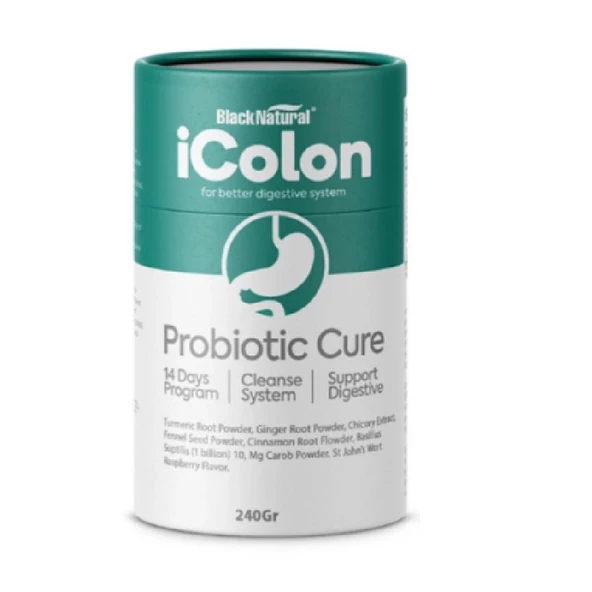Black Natural Icolon Probiotic Cure 240 gr ürün görseli 1