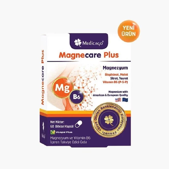 Medicago Magnecare Plus 60 Tablet ürün görseli 1