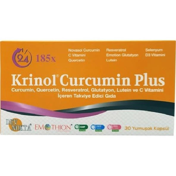 Krinol Curcumin Plus 30 Yumuşak Kapsül ürün görseli 1
