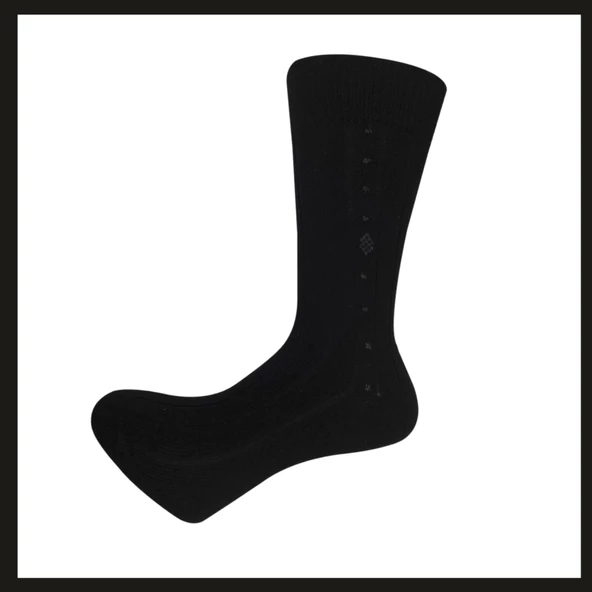 Uyguna-Yakala  Siyah 41-44  Bektaş Lambswool Kışlık Erkek Çorabı-RAP.180 ürün görseli 1