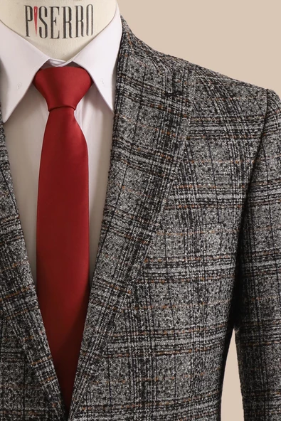 Slim Fit Tek Ceket - Resim 4
