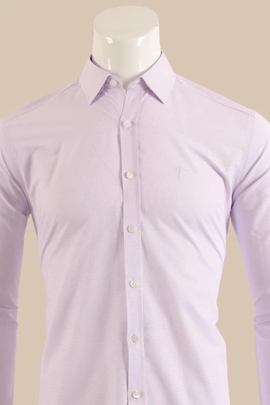 Uzun Kol Slim Fit Gömlek - Resim 3