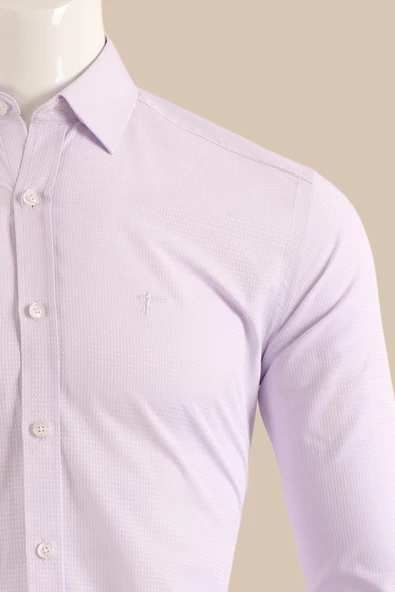 Uzun Kol Slim Fit Gömlek - Resim 5