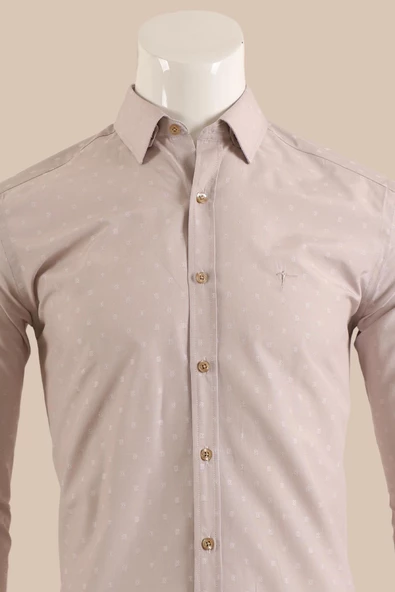 Uzun Kol Slim Fit Gömlek - Resim 3