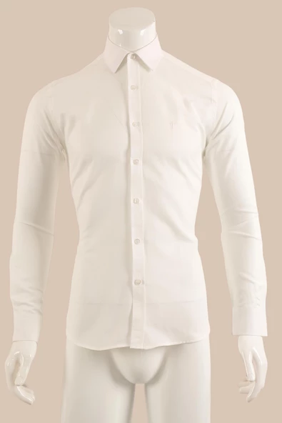 Uzun Kol Slim Fit Gömlek - Resim 6
