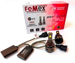 Femex GT Nano Plus Csp LUMILED ROYAL Chipset Radyatör Soğutmalı HB4 9006 Led Xenon Led Headlight ürün görseli 1
