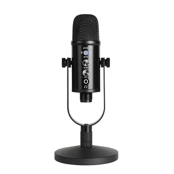 Jwin RM-12 Profesyonel USB Kayıt Kondenser Mikrofon Stüdyo Mikrofonu ürün görseli 1