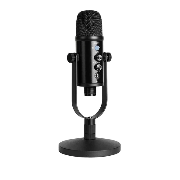 Jwin RM-12 Profesyonel USB Kayıt Kondenser Mikrofon Stüdyo Mikrofonu - Resim 2